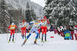 28.01.2023, Les Rousses, France (FRA): Edvin Anger (SWE) - FIS world cup cross-country, individual sprint, Les Rousses (FRA). www.nordicfocus.com. © Authamayou/NordicFocus. Every downloaded picture is fee-liable.