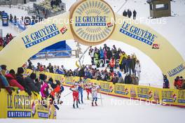 28.01.2023, Les Rousses, France (FRA): Ane Appelkvist Stenseth (NOR), Johanna Matintalo (FIN), Anna Svendsen (NOR), Johanna Hagstroem (SWE), (l-r)  - FIS world cup cross-country, individual sprint, Les Rousses (FRA). www.nordicfocus.com. © Thibaut/NordicFocus. Every downloaded picture is fee-liable.