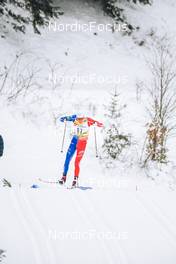 28.01.2023, Les Rousses, France (FRA): Simon Vuillet (FRA) - FIS world cup cross-country, individual sprint, Les Rousses (FRA). www.nordicfocus.com. © Authamayou/NordicFocus. Every downloaded picture is fee-liable.