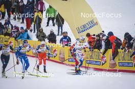 28.01.2023, Les Rousses, France (FRA): Kerttu Niskanen (FIN), Maja Dahlqvist (SWE), (l-r) Le Gruyere - FIS world cup cross-country, individual sprint, Les Rousses (FRA). www.nordicfocus.com. © Thibaut/NordicFocus. Every downloaded picture is fee-liable.