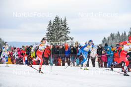 28.01.2023, Les Rousses, France (FRA): Desiree Steiner (SUI), Anne Kyllonen (FIN), (l-r)  - FIS world cup cross-country, individual sprint, Les Rousses (FRA). www.nordicfocus.com. © Authamayou/NordicFocus. Every downloaded picture is fee-liable.