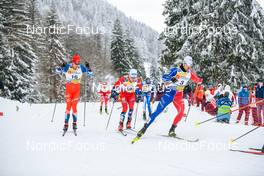 28.01.2023, Les Rousses, France (FRA): Ludek Seller (CZE), Lucas Chanavat (FRA), (l-r)  - FIS world cup cross-country, individual sprint, Les Rousses (FRA). www.nordicfocus.com. © Authamayou/NordicFocus. Every downloaded picture is fee-liable.