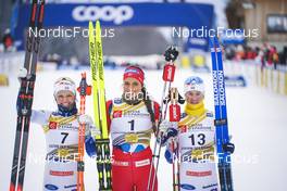 28.01.2023, Les Rousses, France (FRA): Emma Ribom (SWE), Kristine Stavaas Skistad (NOR), Maja Dahlqvist (SWE), (l-r) - FIS world cup cross-country, individual sprint, Les Rousses (FRA). www.nordicfocus.com. © Thibaut/NordicFocus. Every downloaded picture is fee-liable.