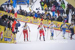 28.01.2023, Les Rousses, France (FRA): Desiree Steiner (SUI), Mathilde Myhrvold (NOR), Moa Lundgren (SWE), Anne Kyllonen (FIN), Julia Kern (USA), (l-r)  - FIS world cup cross-country, individual sprint, Les Rousses (FRA). www.nordicfocus.com. © Thibaut/NordicFocus. Every downloaded picture is fee-liable.