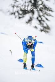 28.01.2023, Les Rousses, France (FRA): Vladislav Kovalyov (KAZ) - FIS world cup cross-country, individual sprint, Les Rousses (FRA). www.nordicfocus.com. © Authamayou/NordicFocus. Every downloaded picture is fee-liable.