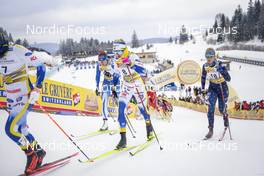 28.01.2023, Les Rousses, France (FRA): Linn Svahn (SWE), Hailey Swirbul (USA), (l-r)  - FIS world cup cross-country, individual sprint, Les Rousses (FRA). www.nordicfocus.com. © Thibaut/NordicFocus. Every downloaded picture is fee-liable.