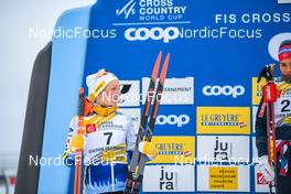 28.01.2023, Les Rousses, France (FRA): Emma Ribom (SWE), (l-r) - FIS world cup cross-country, individual sprint, Les Rousses (FRA). www.nordicfocus.com. © Authamayou/NordicFocus. Every downloaded picture is fee-liable.