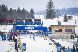 28.01.2023, Les Rousses, France (FRA): Lea Fischer (SUI), Katri Lylynpera (FIN), Hailey Swirbul (USA), Linn Svahn (SWE), Emma Ribom (SWE), (l-r)  - FIS world cup cross-country, individual sprint, Les Rousses (FRA). www.nordicfocus.com. © Thibaut/NordicFocus. Every downloaded picture is fee-liable.