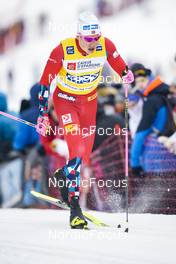 28.01.2023, Les Rousses, France (FRA): Johannes Hoesflot Klaebo (NOR) - FIS world cup cross-country, individual sprint, Les Rousses (FRA). www.nordicfocus.com. © Thibaut/NordicFocus. Every downloaded picture is fee-liable.