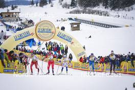 28.01.2023, Les Rousses, France (FRA): Desiree Steiner (SUI), Mathilde Myhrvold (NOR), Moa Lundgren (SWE), Anne Kyllonen (FIN), Julia Kern (USA), (l-r)  - FIS world cup cross-country, individual sprint, Les Rousses (FRA). www.nordicfocus.com. © Thibaut/NordicFocus. Every downloaded picture is fee-liable.