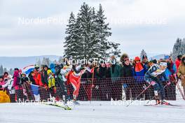 28.01.2023, Les Rousses, France (FRA): Caterina Ganz (ITA), Rosie Brennan (USA), (l-r)  - FIS world cup cross-country, individual sprint, Les Rousses (FRA). www.nordicfocus.com. © Authamayou/NordicFocus. Every downloaded picture is fee-liable.