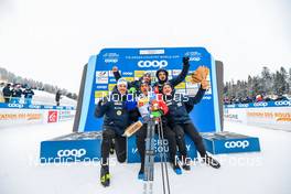 28.01.2023, Les Rousses, France (FRA): Lucas Chanavat (FRA), Richard Jouve (FRA), (l-r)  - FIS world cup cross-country, individual sprint, Les Rousses (FRA). www.nordicfocus.com. © Authamayou/NordicFocus. Every downloaded picture is fee-liable.