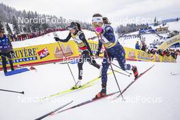 28.01.2023, Les Rousses, France (FRA): Caterina Ganz (ITA), Rosie Brennan (USA), (l-r)  - FIS world cup cross-country, individual sprint, Les Rousses (FRA). www.nordicfocus.com. © Thibaut/NordicFocus. Every downloaded picture is fee-liable.