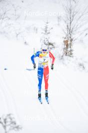 28.01.2023, Les Rousses, France (FRA): Jules Chappaz (FRA) - FIS world cup cross-country, individual sprint, Les Rousses (FRA). www.nordicfocus.com. © Authamayou/NordicFocus. Every downloaded picture is fee-liable.