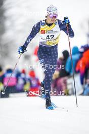 28.01.2023, Les Rousses, France (FRA): Logan Diekmann (USA) - FIS world cup cross-country, individual sprint, Les Rousses (FRA). www.nordicfocus.com. © Thibaut/NordicFocus. Every downloaded picture is fee-liable.
