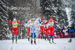 28.01.2023, Les Rousses, France (FRA): Edvin Anger (SWE), Erik Valnes (NOR), (l-r)  - FIS world cup cross-country, individual sprint, Les Rousses (FRA). www.nordicfocus.com. © Authamayou/NordicFocus. Every downloaded picture is fee-liable.