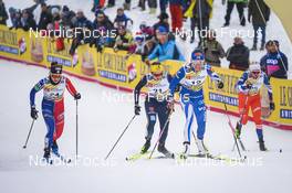 28.01.2023, Les Rousses, France (FRA): Melissa Gal (FRA), Coletta Rydzek (GER), Kerttu Niskanen (FIN), (l-r)  - FIS world cup cross-country, individual sprint, Les Rousses (FRA). www.nordicfocus.com. © Thibaut/NordicFocus. Every downloaded picture is fee-liable.