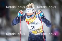 29.01.2023, Les Rousses, France (FRA): Jessie Diggins (USA) - FIS world cup cross-country, mass, Les Rousses (FRA). www.nordicfocus.com. © Thibaut/NordicFocus. Every downloaded picture is fee-liable.