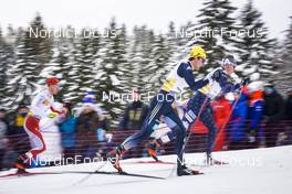 29.01.2023, Les Rousses, France (FRA): Janosch Brugger (GER), Zak Ketterson (USA), (l-r)  - FIS world cup cross-country, mass, Les Rousses (FRA). www.nordicfocus.com. © Thibaut/NordicFocus. Every downloaded picture is fee-liable.