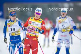 29.01.2023, Les Rousses, France (FRA): Johannes Hoesflot Klaebo (NOR) - FIS world cup cross-country, mass, Les Rousses (FRA). www.nordicfocus.com. © Thibaut/NordicFocus. Every downloaded picture is fee-liable.