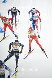 29.01.2023, Les Rousses, France (FRA): Friedrich Moch (GER), Beda Klee (SUI), (l-r)  - FIS world cup cross-country, mass, Les Rousses (FRA). www.nordicfocus.com. © Authamayou/NordicFocus. Every downloaded picture is fee-liable.
