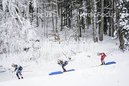 29.01.2023, Les Rousses, France (FRA): Victoria Carl (GER), Pia Fink (GER), Anna Svendsen (NOR), (l-r)  - FIS world cup cross-country, mass, Les Rousses (FRA). www.nordicfocus.com. © Thibaut/NordicFocus. Every downloaded picture is fee-liable.