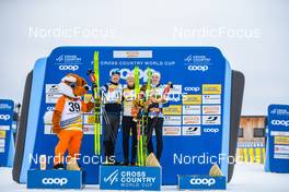 29.01.2023, Les Rousses, France (FRA): Iivo Niskanen (FIN), Johannes Hoesflot Klaebo (NOR), (l-r)  - FIS world cup cross-country, mass, Les Rousses (FRA). www.nordicfocus.com. © Authamayou/NordicFocus. Every downloaded picture is fee-liable.
