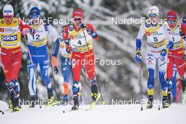 29.01.2023, Les Rousses, France (FRA): Didrik Toenseth (NOR), William Poromaa (SWE), (l-r)  - FIS world cup cross-country, mass, Les Rousses (FRA). www.nordicfocus.com. © Thibaut/NordicFocus. Every downloaded picture is fee-liable.