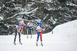 29.01.2023, Les Rousses, France (FRA): Francesca Franchi (ITA), Lena Quintin (FRA), (l-r)  - FIS world cup cross-country, mass, Les Rousses (FRA). www.nordicfocus.com. © Thibaut/NordicFocus. Every downloaded picture is fee-liable.