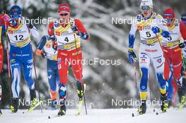 29.01.2023, Les Rousses, France (FRA): Didrik Toenseth (NOR), William Poromaa (SWE), (l-r)  - FIS world cup cross-country, mass, Les Rousses (FRA). www.nordicfocus.com. © Thibaut/NordicFocus. Every downloaded picture is fee-liable.