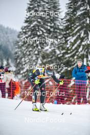 29.01.2023, Les Rousses, France (FRA): Anna Comarella (ITA) - FIS world cup cross-country, mass, Les Rousses (FRA). www.nordicfocus.com. © Authamayou/NordicFocus. Every downloaded picture is fee-liable.