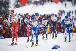 29.01.2023, Les Rousses, France (FRA): Cyril Faehndrich (SUI), Arsi Ruuskanen (FIN), (l-r)  - FIS world cup cross-country, mass, Les Rousses (FRA). www.nordicfocus.com. © Thibaut/NordicFocus. Every downloaded picture is fee-liable.