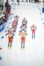 29.01.2023, Les Rousses, France (FRA): Didrik Toenseth (NOR), Johannes Hoesflot Klaebo (NOR), (l-r)  - FIS world cup cross-country, mass, Les Rousses (FRA). www.nordicfocus.com. © Authamayou/NordicFocus. Every downloaded picture is fee-liable.