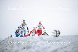 29.01.2023, Les Rousses, France (FRA): Ebba Andersson (SWE), Teresa Stadlober (AUT), +g+ - FIS world cup cross-country, mass, Les Rousses (FRA). www.nordicfocus.com. © Authamayou/NordicFocus. Every downloaded picture is fee-liable.