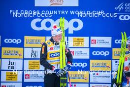 29.01.2023, Les Rousses, France (FRA): Johannes Hoesflot Klaebo (NOR) - FIS world cup cross-country, mass, Les Rousses (FRA). www.nordicfocus.com. © Authamayou/NordicFocus. Every downloaded picture is fee-liable.