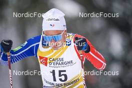 29.01.2023, Les Rousses, France (FRA): Jules Lapierre (FRA) - FIS world cup cross-country, mass, Les Rousses (FRA). www.nordicfocus.com. © Thibaut/NordicFocus. Every downloaded picture is fee-liable.