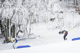 29.01.2023, Les Rousses, France (FRA): Linn Svahn (SWE), Cristina Pittin (ITA), (l-r)  - FIS world cup cross-country, mass, Les Rousses (FRA). www.nordicfocus.com. © Thibaut/NordicFocus. Every downloaded picture is fee-liable.