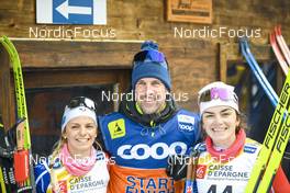 29.01.2023, Les Rousses, France (FRA): Coralie Bentz (FRA), Lena Quintin (FRA), (l-r)  - FIS world cup cross-country, mass, Les Rousses (FRA). www.nordicfocus.com. © Authamayou/NordicFocus. Every downloaded picture is fee-liable.