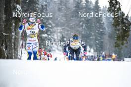 29.01.2023, Les Rousses, France (FRA): Jonna Sundling (SWE), Rosie Brennan (USA), (l-r)  - FIS world cup cross-country, mass, Les Rousses (FRA). www.nordicfocus.com. © Authamayou/NordicFocus. Every downloaded picture is fee-liable.