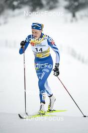 29.01.2023, Les Rousses, France (FRA): Anne Kyllonen (FIN) - FIS world cup cross-country, mass, Les Rousses (FRA). www.nordicfocus.com. © Authamayou/NordicFocus. Every downloaded picture is fee-liable.