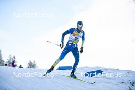 29.01.2023, Les Rousses, France (FRA): Vladislav Kovalyov (KAZ) - FIS world cup cross-country, mass, Les Rousses (FRA). www.nordicfocus.com. © Authamayou/NordicFocus. Every downloaded picture is fee-liable.