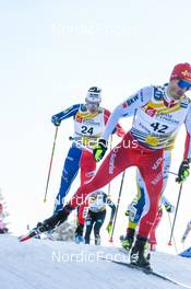 29.01.2023, Les Rousses, France (FRA): Theo Schely (FRA) - FIS world cup cross-country, mass, Les Rousses (FRA). www.nordicfocus.com. © Authamayou/NordicFocus. Every downloaded picture is fee-liable.