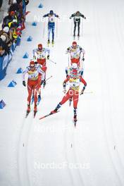 29.01.2023, Les Rousses, France (FRA): Cyril Faehndrich (SUI), Simen Hegstad Krueger (NOR), (l-r)  - FIS world cup cross-country, mass, Les Rousses (FRA). www.nordicfocus.com. © Authamayou/NordicFocus. Every downloaded picture is fee-liable.