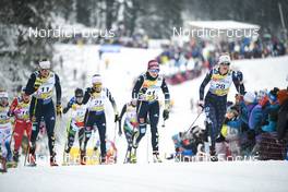 29.01.2023, Les Rousses, France (FRA): Victoria Carl (GER), Katherine Sauerbrey (GER), Hailey Swirbul (USA), (l-r)  - FIS world cup cross-country, mass, Les Rousses (FRA). www.nordicfocus.com. © Authamayou/NordicFocus. Every downloaded picture is fee-liable.