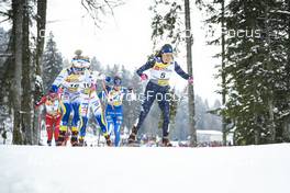 29.01.2023, Les Rousses, France (FRA): Jonna Sundling (SWE), Rosie Brennan (USA), (l-r)  - FIS world cup cross-country, mass, Les Rousses (FRA). www.nordicfocus.com. © Authamayou/NordicFocus. Every downloaded picture is fee-liable.