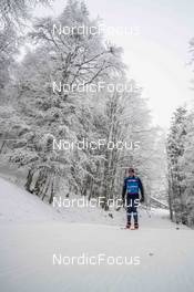 26.01.2023, Les Rousses, France (FRA): Federico Pellegrino (ITA) - FIS world cup cross-country, training, Les Rousses (FRA). www.nordicfocus.com. © Authamayou/NordicFocus. Every downloaded picture is fee-liable.