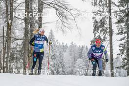26.01.2023, Les Rousses, France (FRA): Victoria Carl (GER) - FIS world cup cross-country, training, Les Rousses (FRA). www.nordicfocus.com. © Authamayou/NordicFocus. Every downloaded picture is fee-liable.