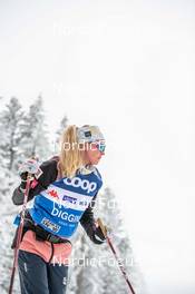 26.01.2023, Les Rousses, France (FRA): Jessie Diggins (USA) - FIS world cup cross-country, training, Les Rousses (FRA). www.nordicfocus.com. © Authamayou/NordicFocus. Every downloaded picture is fee-liable.