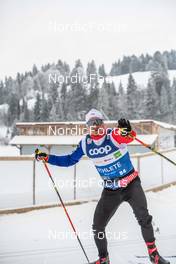 26.01.2023, Les Rousses, France (FRA): Renaud jay (FRA) - FIS world cup cross-country, training, Les Rousses (FRA). www.nordicfocus.com. © Authamayou/NordicFocus. Every downloaded picture is fee-liable.