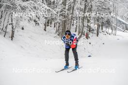 26.01.2023, Les Rousses, France (FRA): Clément Parisse (FRA) - FIS world cup cross-country, training, Les Rousses (FRA). www.nordicfocus.com. © Authamayou/NordicFocus. Every downloaded picture is fee-liable.
